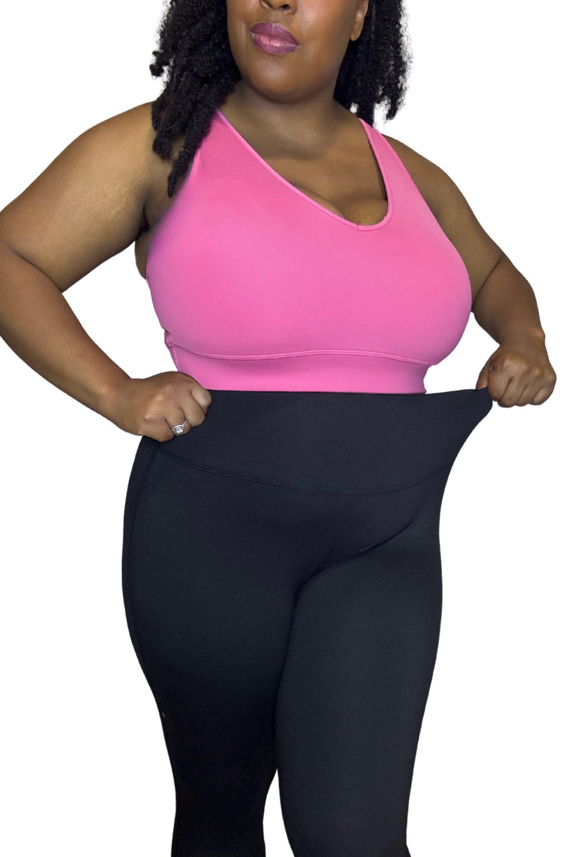 Plus Size Microfiber Full Length Leggings