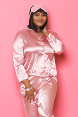 Essential Satin Pajamas (Blush)